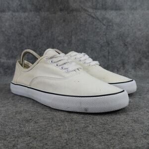 A New Day Shoes Womens 8 Sneakers Casual Canvas Lace Up Trainers Active White